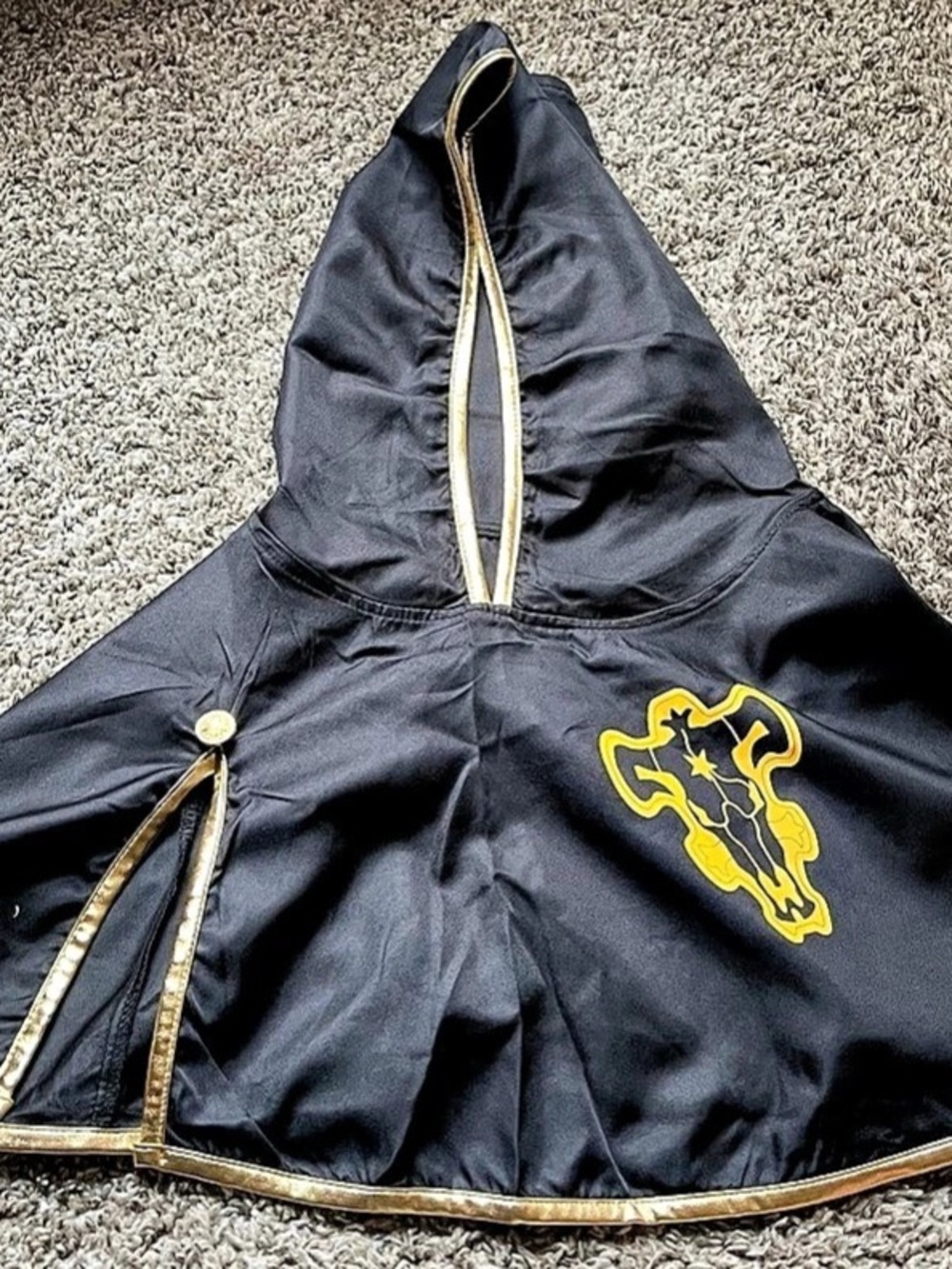 Black Clover Black Bulls Squad Clover Asta Cosplay Costume Anime Hood